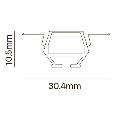 Профиль Led Strip ALM010S-2M