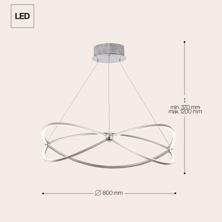 Подвесной светодиодный светильник Maytoni Weave MOD062PL-L56CH3K