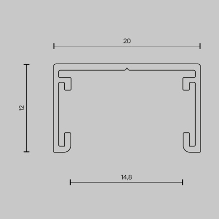 Шинопровод накладной Maytoni Technical Busbar trunkings Basity TRX172-111B