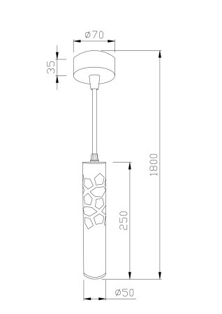 Подвесной светильник Maytoni P037PL-L11W4K