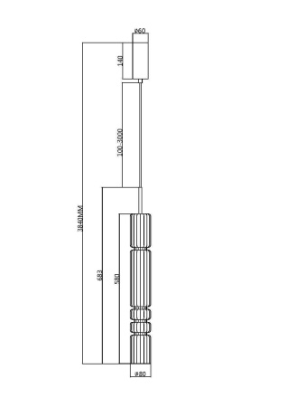 Подвесной светильник Maytoni MOD272PL-L12BS3K