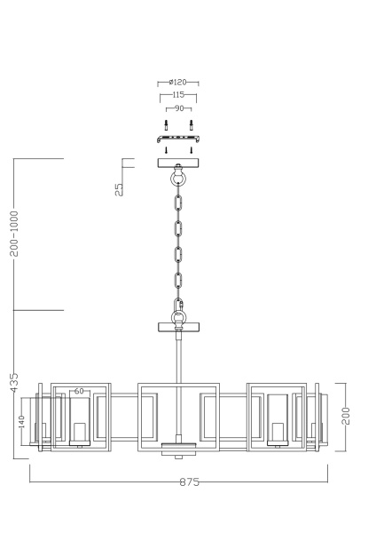 Подвесной светильник Maytoni H009PL-08G