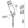 Ландшафтный светильник Outdoor O050FL-L5GF3K
