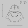 Встраиваемый светильник Technical DL034-L12W4K-B