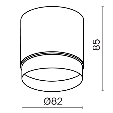 Потолочный светильник Technical C088CL-GX53-B