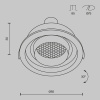 Встраиваемый светильник Technical DL113-GU10-01-RD-B