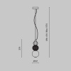 Подвесной светодиодный светильник Maytoni Collar P069PL-L16G3K