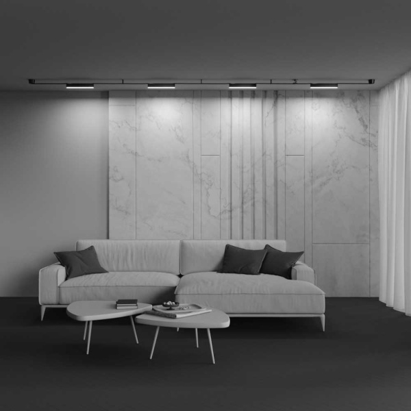 Подвесной светодиодный светильник Maytoni Technical Pendant system Parity Basis TR129B-12W3K-B