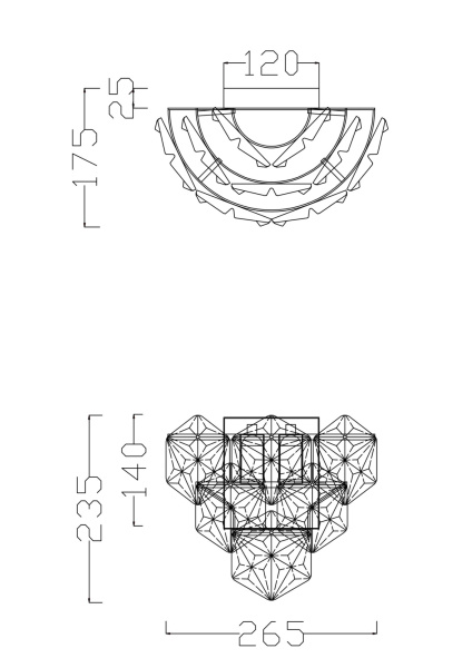 Настенный светильник (бра) Freya FR1004WL-02CH