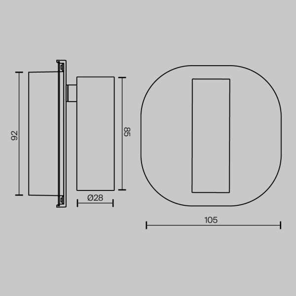 Бра Maytoni Technical Ego C175WL-9W-2.7-4K-MG