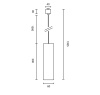 Трековый подвесной светильник Technical TR025-1-GU10-B