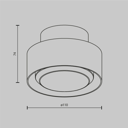Потолочный светильник Technical C092CL-GX53-B