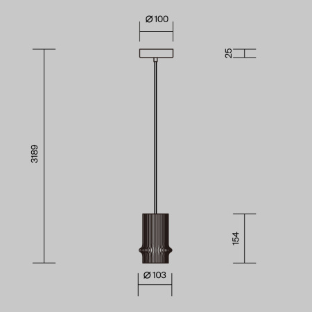 Подвесной светильник Maytoni MOD430PL-L5W3K
