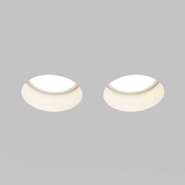 Встраиваемый светильник Maytoni Technical Gyps Modern DL123-GU10-02-W