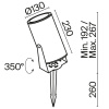 Ландшафтный светильник Outdoor O050FL-L30W3K