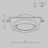 Встраиваемый светильник Technical DL086-GX53-SQ-W