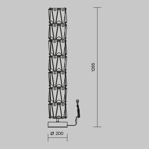 Торшер Maytoni Puntes MOD043FL-08CH