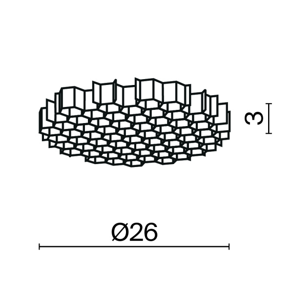 Комплектующие для светильника Technical HoneyComb-D26