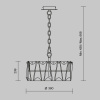 Подвесная люстра Maytoni Puntes MOD043PL-04CH