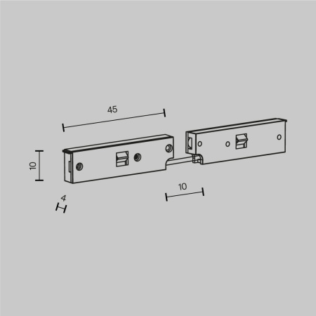 Комплектующие для систем освещения с токоведущими элементами Technical TRA184CPC-1B-3