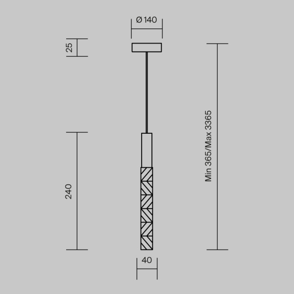 Подвесной светильник Maytoni Selemo MOD328PL-L3BS3K