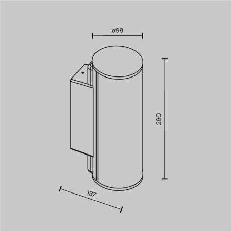 Уличный настенный светильник Outdoor O434WL-L12GF3K