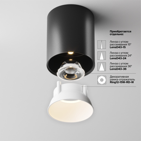 Потолочный светильник Technical C064CL-12W3K-RD-B