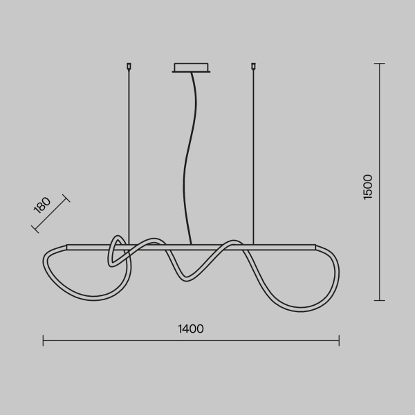 Подвесной светильник Maytoni Tau MOD146PL-L30B3K