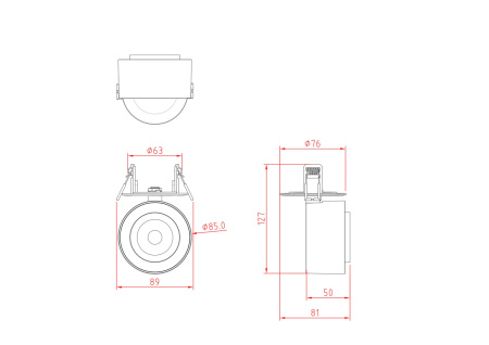 Потолочный светильник Technical C063CL-L12W3K