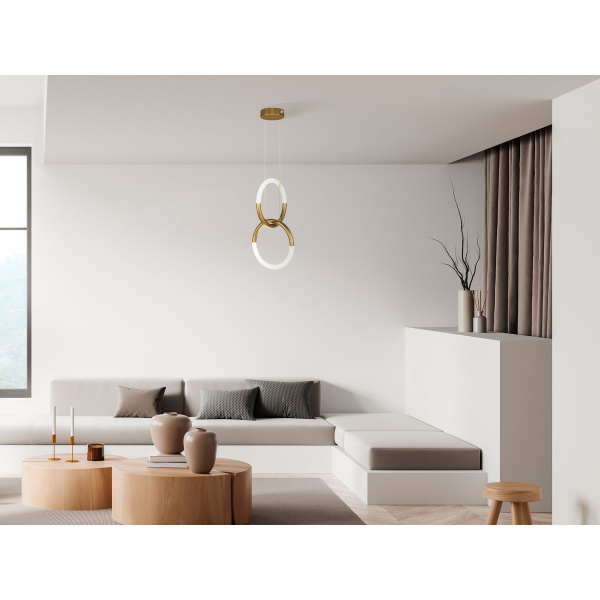 Подвесной светодиодный светильник Maytoni Node MOD165PL-L18G3K