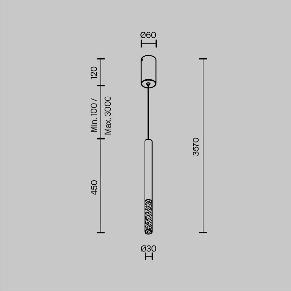 Подвесной светодиодный светильник Maytoni Pro Shade MOD157PL-L6BK