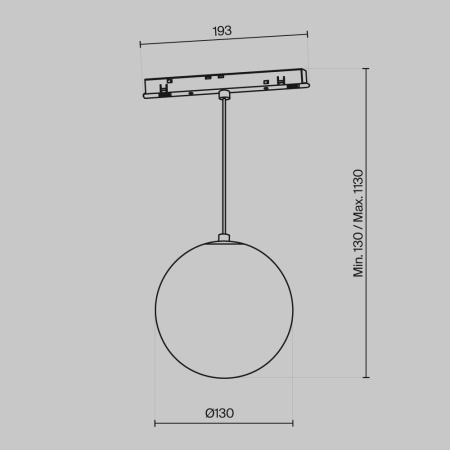 Трековый светильник Technical TR039-4-5WTW-DD-B