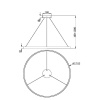 Подвесной светодиодный светильник Maytoni Rim MOD058PL-L65WK