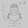 Встраиваемый светильник Technical DL118-15W-2.7K-W