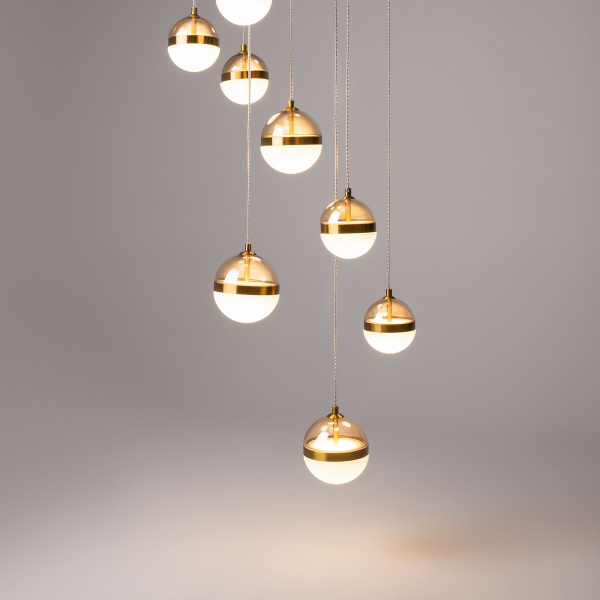 Подвесная светодиодная люстра Maytoni Area MOD295PL-L120BBS3K