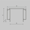 Профиль Technical ALM-11681-PL-W-2M
