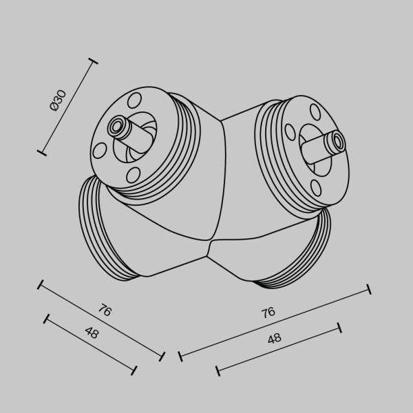 Комплектующие для систем освещения с токоведущими элементами Technical CA017TX-B
