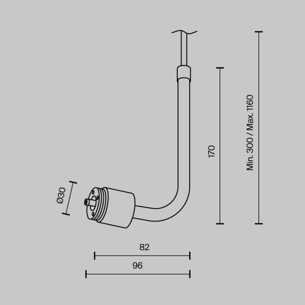 Комплектующие для систем освещения с токоведущими элементами Technical CA024PL-P-B