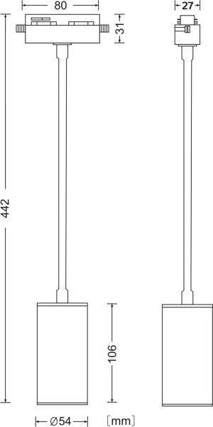 Трековый светильник Technical TR010-1-GU10-W