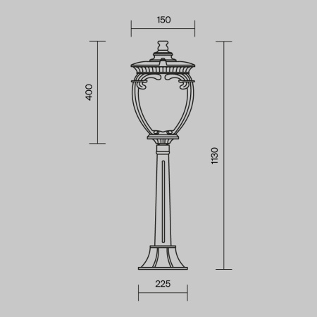 Ландшафтный светильник Outdoor O414FL-01BZ1