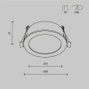 Встраиваемый светильник Technical DL130-GX53-B