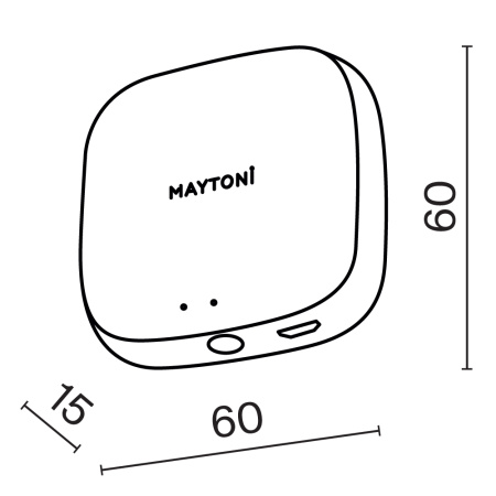 Центр управления умным домом Lighting control MD-TRA034-W