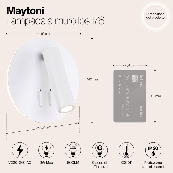 Светодиодный спот Maytoni Ios 176 C176-WL-01-6W-W