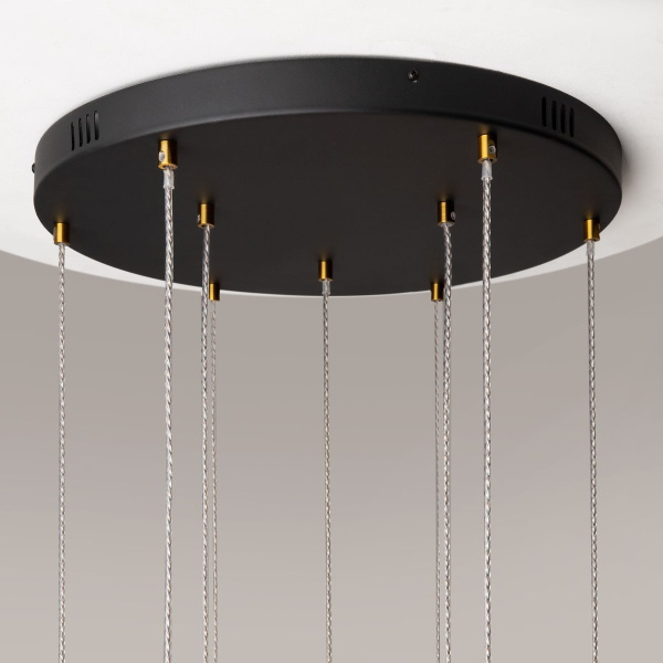 Подвесная светодиодная люстра Maytoni Area MOD295PL-L120BBS3K