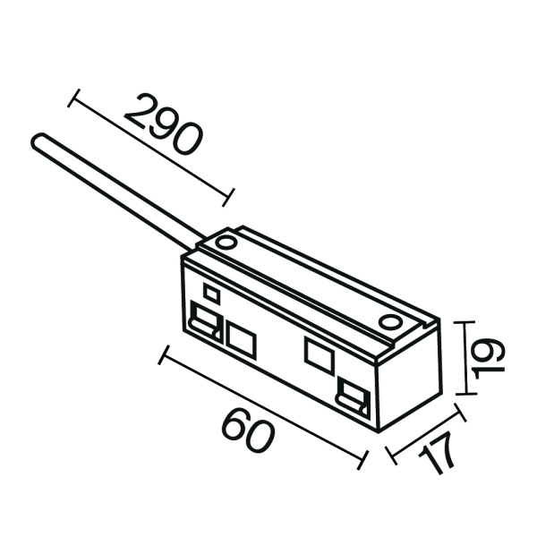 Комплектующие для систем освещения с токоведущими элементами Technical TRA034B-42W-1