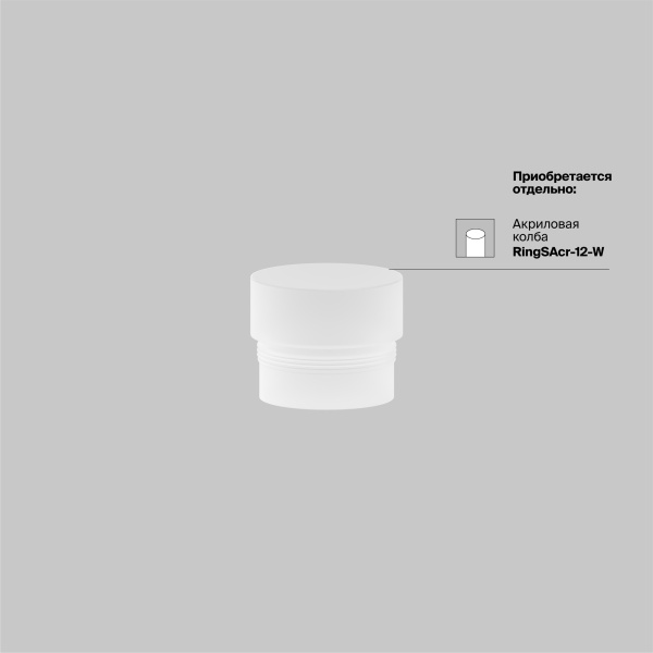 Трековый светильник Technical TR032-2-12W4K-M-BW