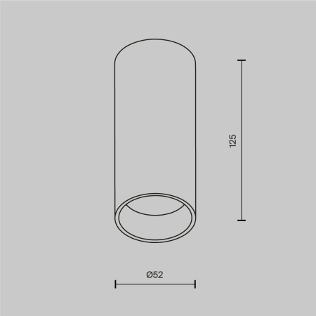 Потолочный светильник Technical C056CL-L12W3K-W-PT
