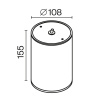 Уличный потолочный светильник Outdoor O306CL-L12GF