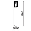 Ландшафтный светильник Outdoor O453FL-01GF