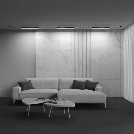 Подвесной светодиодный светильник Maytoni Technical Pendant system Parity Basis TR129B-24W4K-B